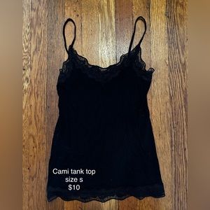cami tank top with lace detailing